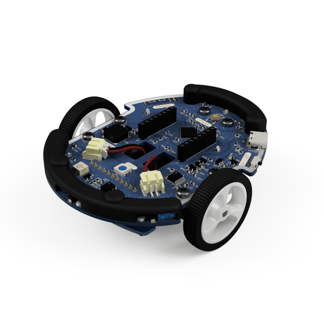 Rendu 3D de l'Eliobot Maker, carte et châssis sans coque