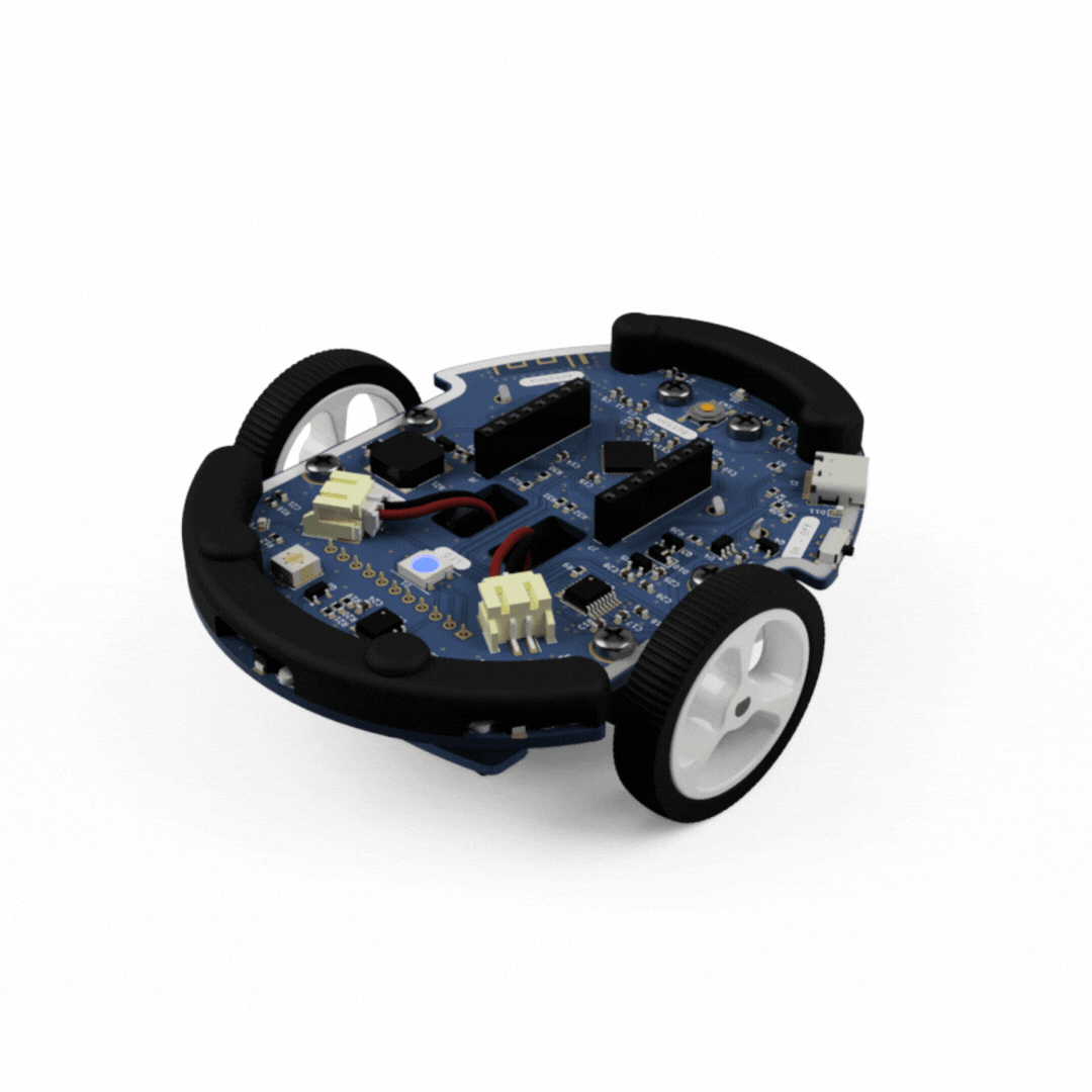 L'Eliobot Maker qui tourne sur lui-même, vu sous tous les angles
