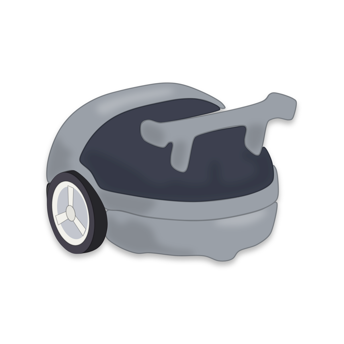 Backpack Bolide sur un Eliobot gris