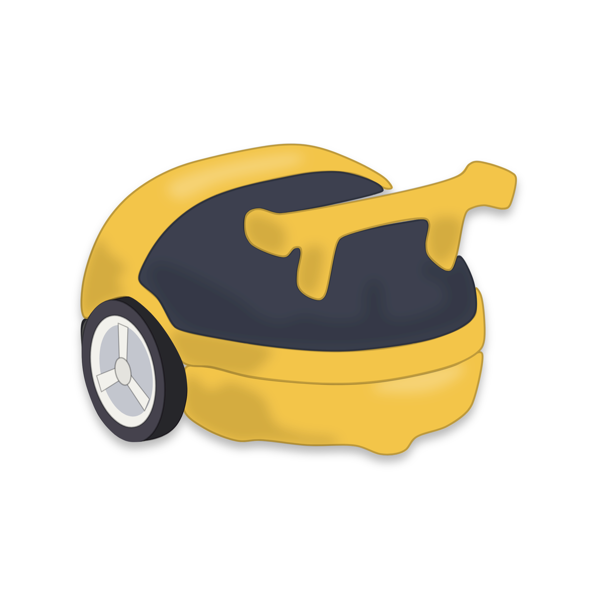 Backpack Bolide sur un Eliobot jaune