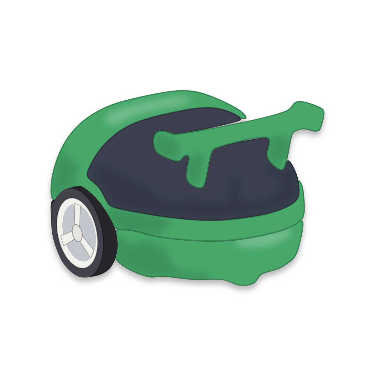 Backpack Bolide sur un Eliobot vert