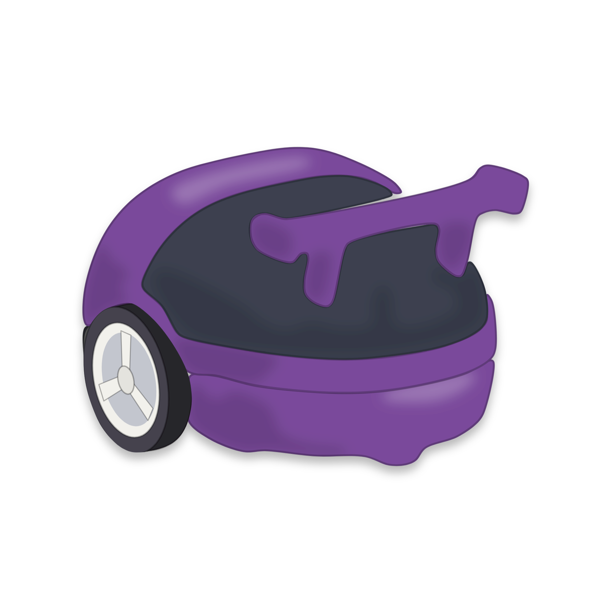 Backpack Bolide sur un Eliobot violet